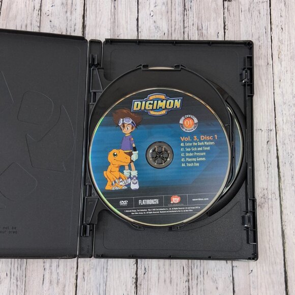 Digimon Digital Monsters The Official 1st Season Vol 3 Anime DVD Set - Picture 3 of 5